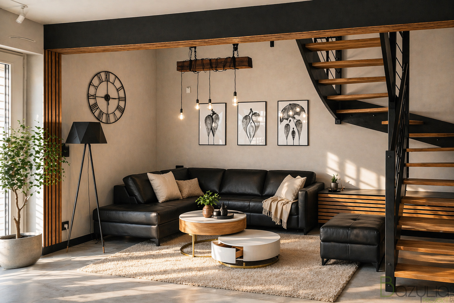 Ekskluzywny salon loftowy z charakterem
