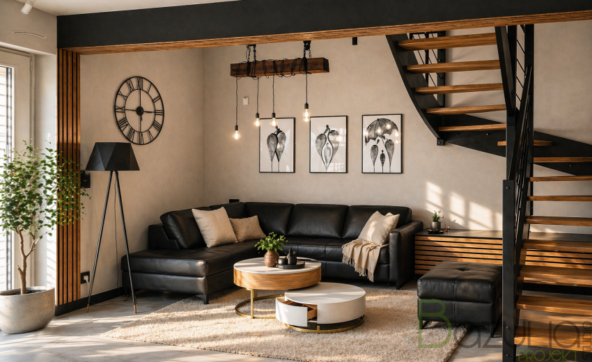 Ekskluzywny salon loftowy z charakterem